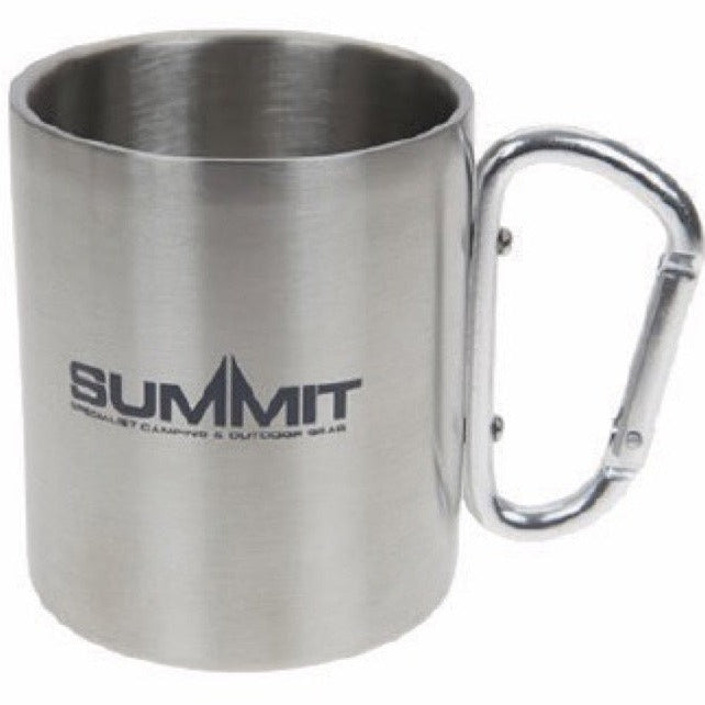 Stainless Steel Summit Carabiner Handled Mug
