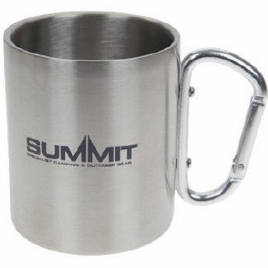 Stainless Steel Summit Carabiner Handled Mug