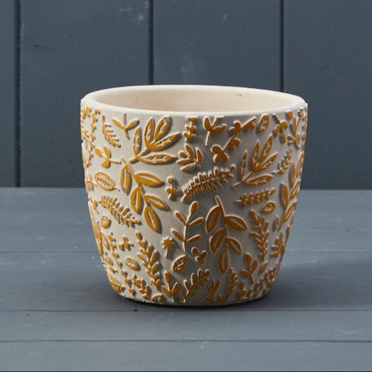 Yellow Leaf Pots