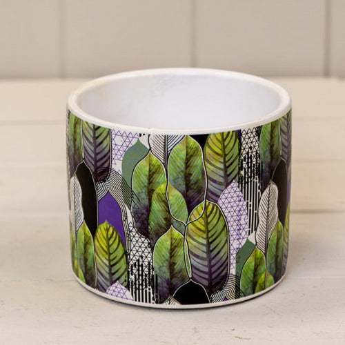 Small Geo Leaf Pot