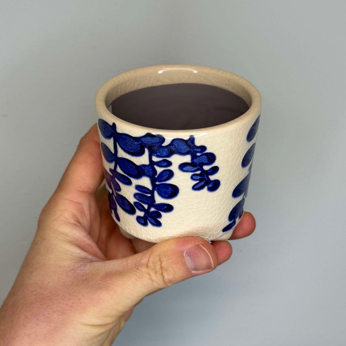 Blue Cottage Pattern Pots