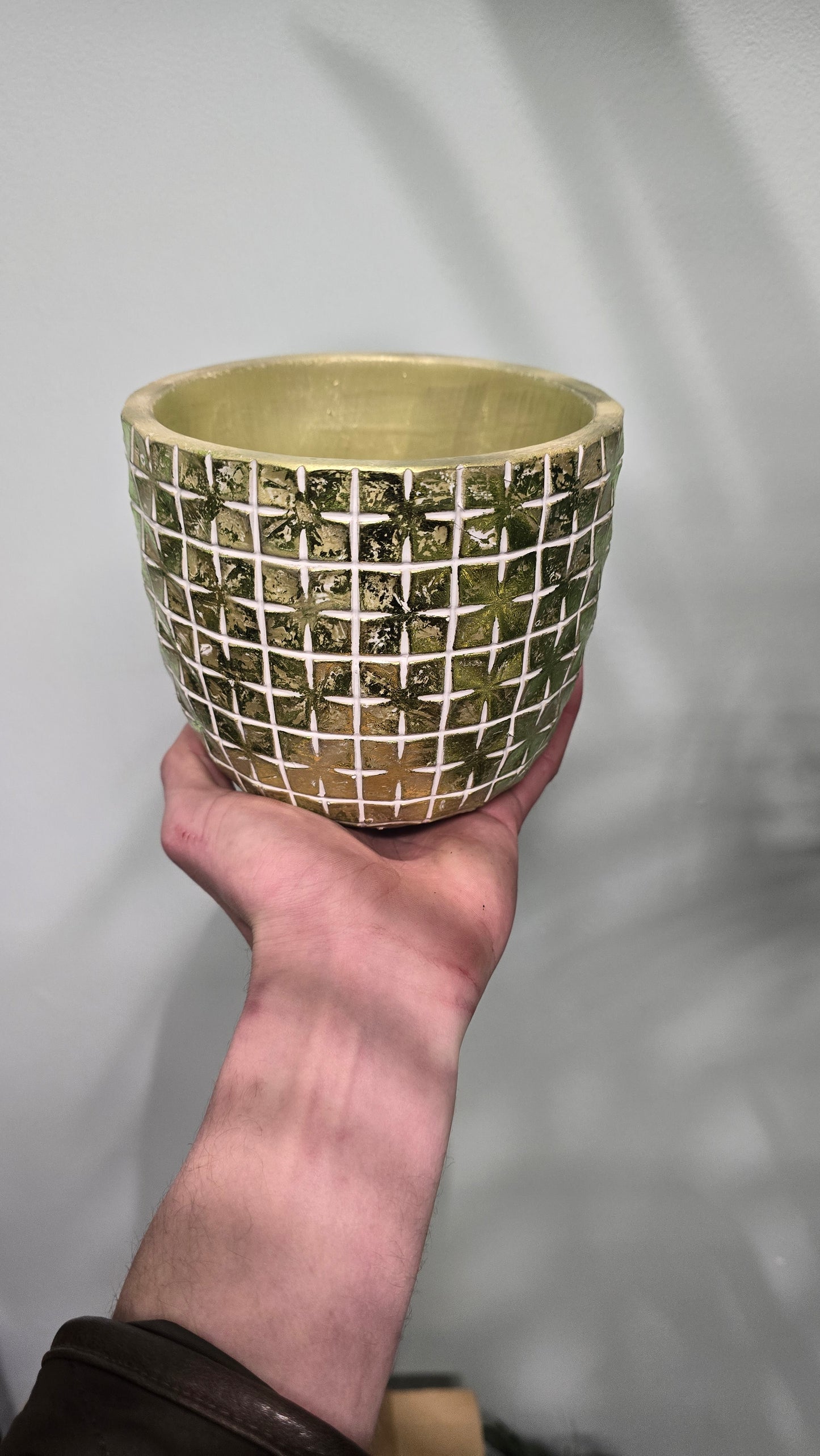 Green Shimmer Pots